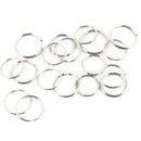 100pcs 25 mm Metal Key Holder Split Rings Keyring Keychain Key Fob I8V6