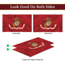Thicken US Marine Corps Flags 2ply 3x5 feet Outdoor Anti-UV w/ Brass Buckle