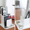 Storage Box Organizer Remote Control Phone Holder Home Office Organizer