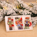 18PCS Nutcracker Puppet Christmas Wooden Pendants Walnut Soldier Xmas Tree S Ew