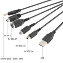 5 in 1 USB Game Charging Cable 1.2m for Nintend NEW 3DS XL NDSLite NDSI LL