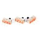 50 Pcs 2 Position SPDT 1P2T 3 Pin PCB Panel Vertical Slide Switch ME