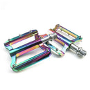Bike Pedals High Strength Mountain Bicycle Pedal Sets with Bearings Multicolor
