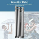7pcs Square Driver Bit S2 Steel Hex Shank Magnetic Screwdriver Bits Set