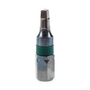 4 Pcs 1/4" Hex 25mm Length 2.3mm x 2.3mm Square Head Screwdriver Bits C5N2