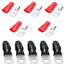 10pcs Car Audio Power Ground Wire Ring Terminals 4 AWG Gauge M8 Connectors