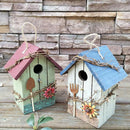 2 Pcs Hand-made Backyard Bird Cottage Wooden Bird House - Bird Friendly - Home
