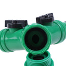 Irrigation 2way Tap Garden Tap valve Hose Pipe Splitter Quick ConnectorAdap N uW