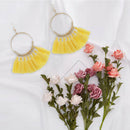 4PCS Womens Fashion Bohemian Earrings Long Tassel Fringe Boho Dangle Jewel EOD