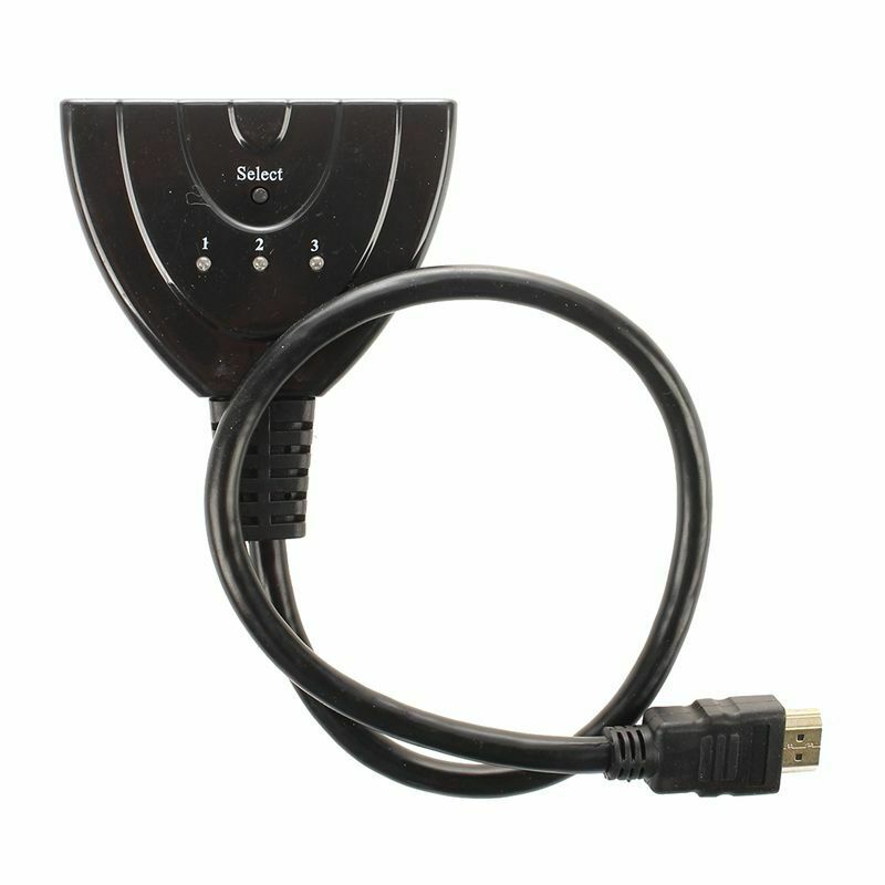 High Performance HDMI 3-In 1-Out (3 to1) HDMI Auto Switch with 1.5 ft. Cabl U8F9