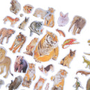 6 Sheets Wildlife Animals Scrapbooking Bubble Puffy Stickers Reward Kids Toys  Z