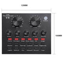 V8 Microphone USB Live External Sound Card 12 Sound Effect Karaoke Mixer
