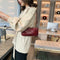 Retro Handbag Women Crocodile Leather Tote Office Lady Shoulder Bag (Red)