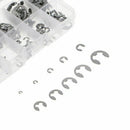 200Pcs Stainless Steel E Clip Washer Assortment Kit Circlip Retaining Ring