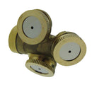 4-Head Brass 1/4" DN8 Water Fountain Agriculture Spray Nozzle Sprinkler