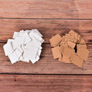 100Pcs Blank Earrings Ear Studs Tags Kraft Paper Display Card Hanging Jewel S5A8