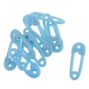 12 Pieces Cute Plastic Safety Pin Baby Shower Decorations Party Favor Blue