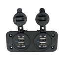 12V 24V Dual Usb Socket Dual Charger Car Charging Port