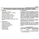OPT101 Analog Light Sensor Light Intensity Module Monolithic Photodiode