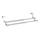 Bath Kitchen Door Stainless Steel Towel Rack Holder Expandable Shelf Hanger