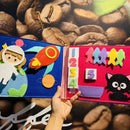 Touch and Feel Baby Cloth Book Color Crinkle Activity Books Educational Toys