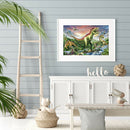 5D DIY Full Round Drill Diamond Painting Dinosaur World Cross Stitch Craft