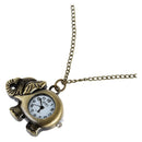 40 x 31 mm Pocket Watch Necklace Watch Bronze Elephant