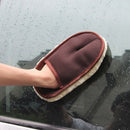 Beige Car Cleaning Cloth Wool Glove Wash Cleaning Supplies for Car Accessorie Cy