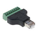 52mm/2.04inches Male 8-Position-8-Contact Ethernet to 8-Pin Block Terminal