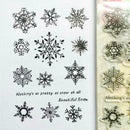 Snowflake Transparent Silicone Clear Rubber Stamp Cling Scrapbooking Card D N4E9