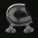 4pcs Aquatic   Tank Crystal Glass Plant Pot Glass Sucker Cup Hanging Vase
