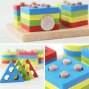 Geometric Shapes Developmental Geometric Puzzle Board Blocks Wooden BabyT RAW