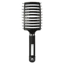 Hair Scalp Massage Comb Curly Detangle Hair Brush Hairdressing Tool (Black) A