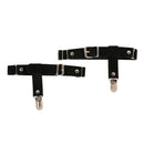 2x LEATHER EXY PUNK STUDDED RIVET GARTER BELT Adjustable LEG HARNESS Straps