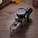 Copper Spray Gun Air Pressure Regulator Gauge In-line Water Trap Filter A