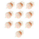 10Pcs 1/4'' 6mm Hose Motorcycle Scooter Gasoline Filter Clear Inline Gas Fuel