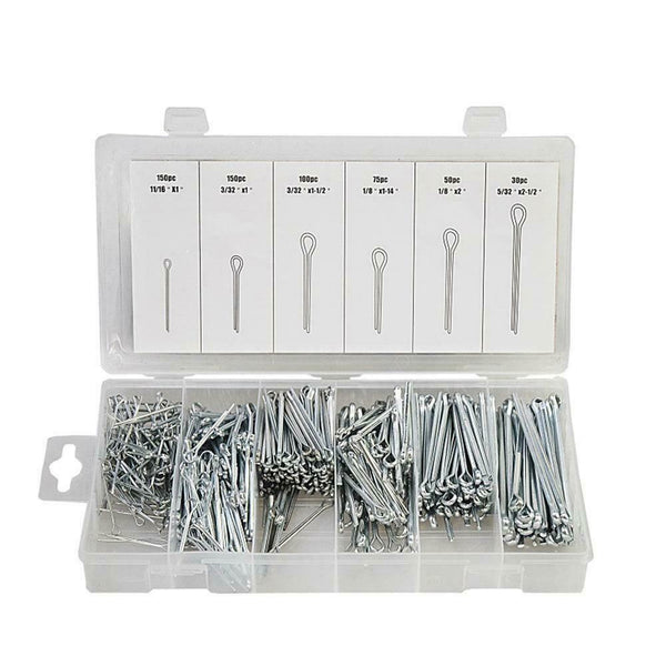 555pcs/Set Stainless Steel Split Pins Clevis Cotter Pin Fasteners Parts Tool Kit