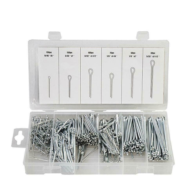555pcs/Set Stainless Steel Split Pins Clevis Cotter Pin Fasteners Parts Tool Kit