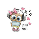 music duck iron on patches heat transfer pyrography for clothes decor printin FT