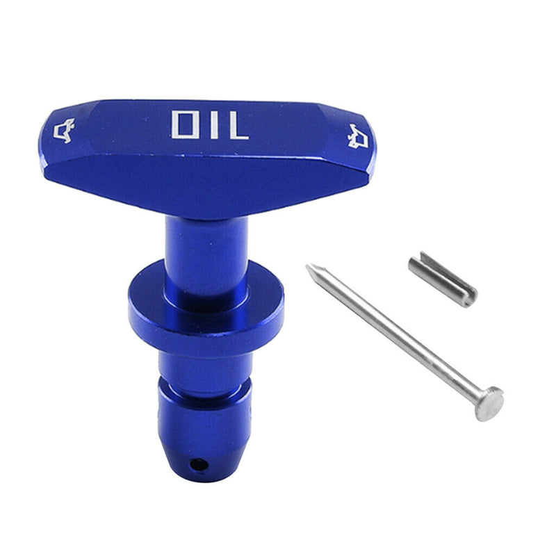 Car Engine Oil Caliper Pull Handle Blue for Ford Mustang GT V8 GT500