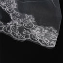 White Ivory Cathedral Length Lace Edge Bride Wedding Bridal Long  150CM BDAUBX