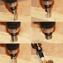 8 Pcs Carpentry Wood Plug Cutter Straight & Tapered Claw Type Drill Bit xzv