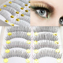 10Pair Natural Women Lady Long Eye Lashes Beauty Makeup Handmade False Eyelashes
