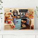 Mosaic Kitchen Pattern 5D DIY Full Drill Diamond Painting Cross Stitch Kit
