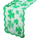 St. Patrick's Day Irish Festival Tablecloth Green Shamrock Lace Table Flag TH6O6