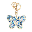 3pcs DIY Metal Full Special Shape Drill Diamond Painting Butterfly Keychain