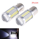LED Car 2x White Bulbs BA15S P21W 1156 Backup Reverse Light12V 33-SMD 5630 57 JR