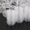 200pcs Coin Capsules Coins Collect Containers Boxes Storage Holders 25mm