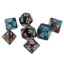 Pack of 2 Polyhedral Dice Double-Color D20 D12 D10 D8 D6 D4 for DND MTG RPG