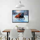 Two Horse DIY Diamond Painting Cross Stitch Kit Embroidery Home Decor Craft